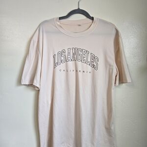 Los Angeles California Beige T-Shirt